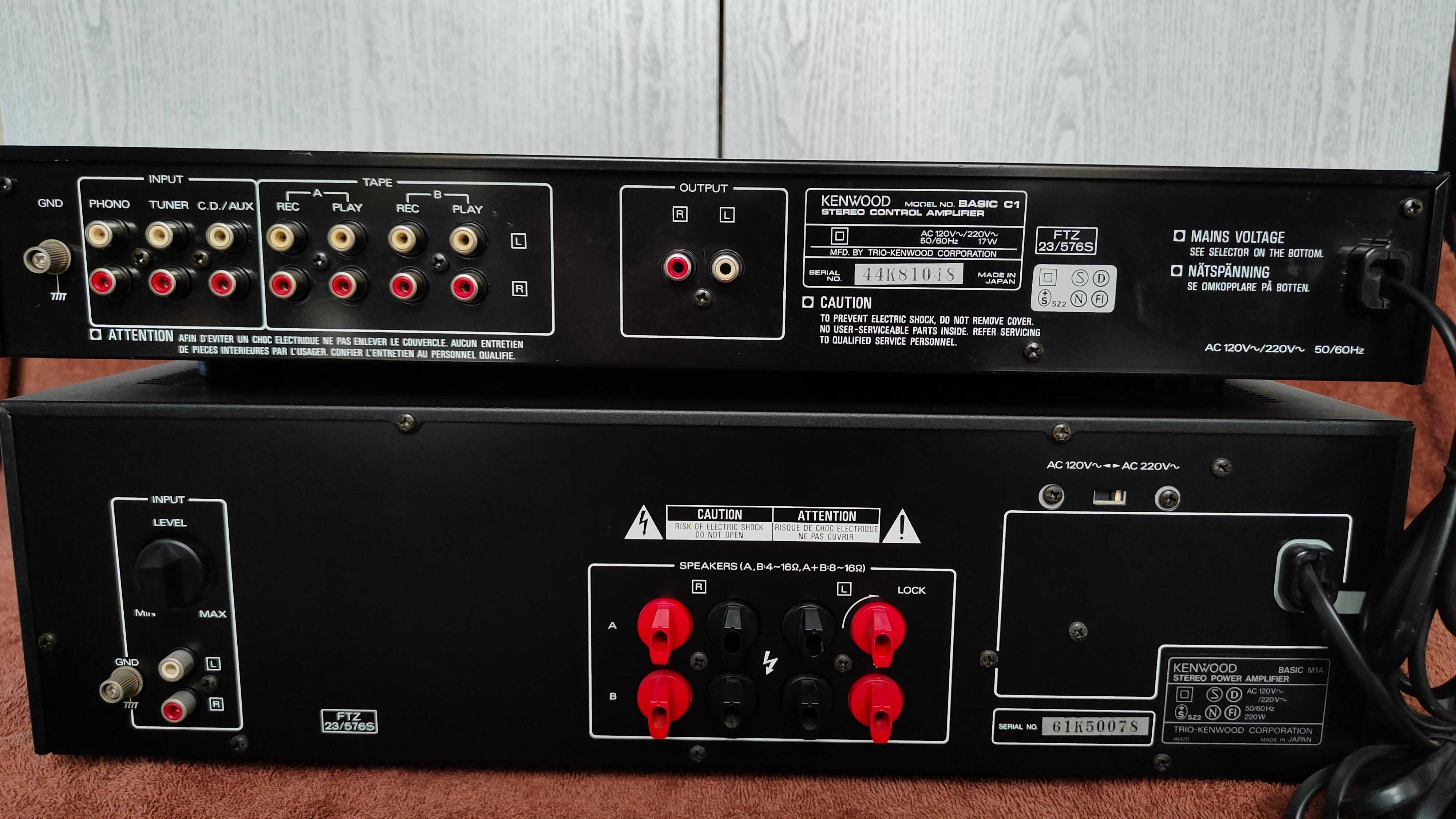 KENWOOD - końcówka mocy M1A + Przedwzmacniacz C1