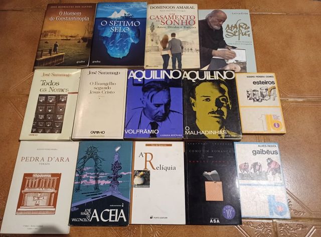 Actualizado Aquilino, Saramago, José Rodrigues dos Santos etc