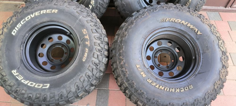 Диски с резиною та проставками Mitsubishi l200 грязьові