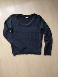 Sweter czarny woskowany M
