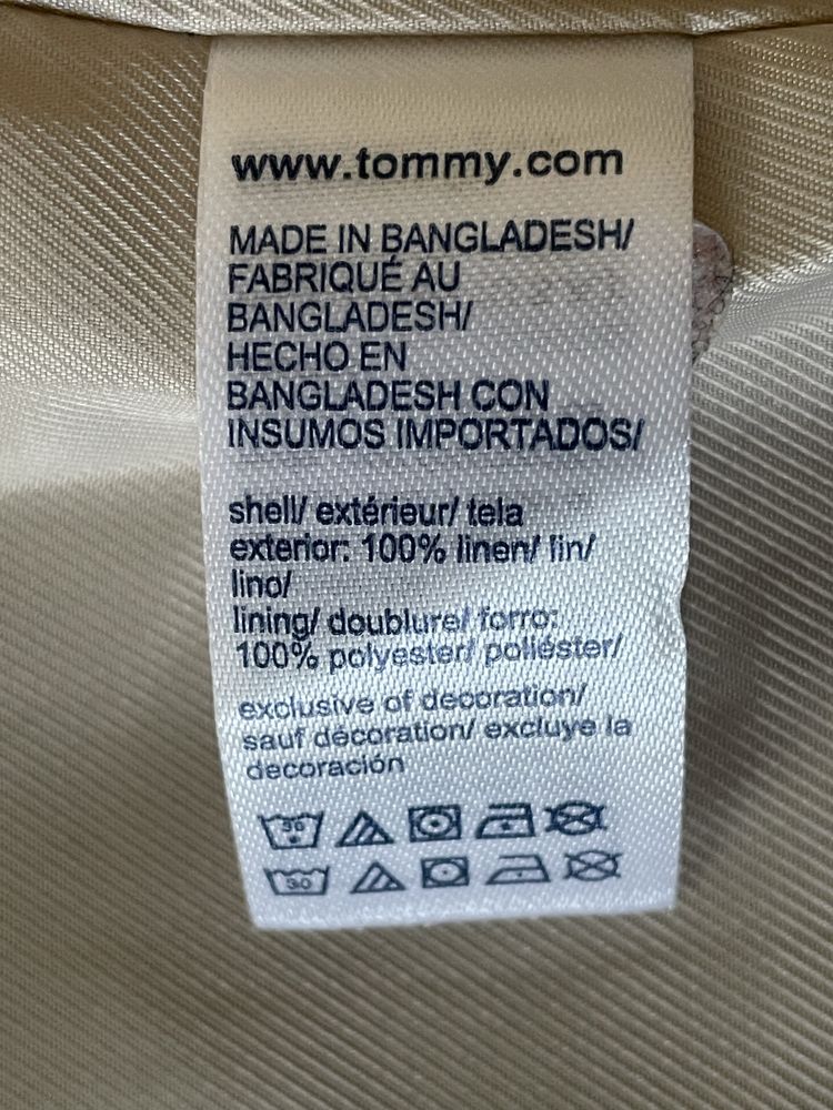 Жакет лен піджак Tommy Hilfiger Massimo dutti