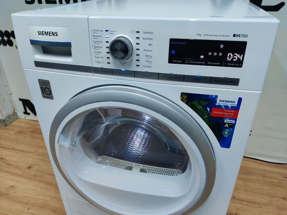 Сушка Siemens™ iQ700 з паром! Сушильна машина  з обробкою парою! 9кг.