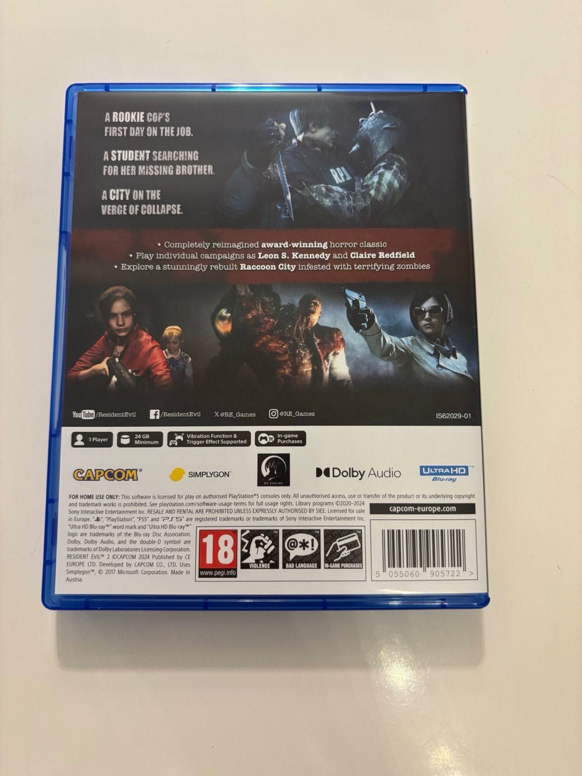 Resident Evil 2 PS5 jak nowe