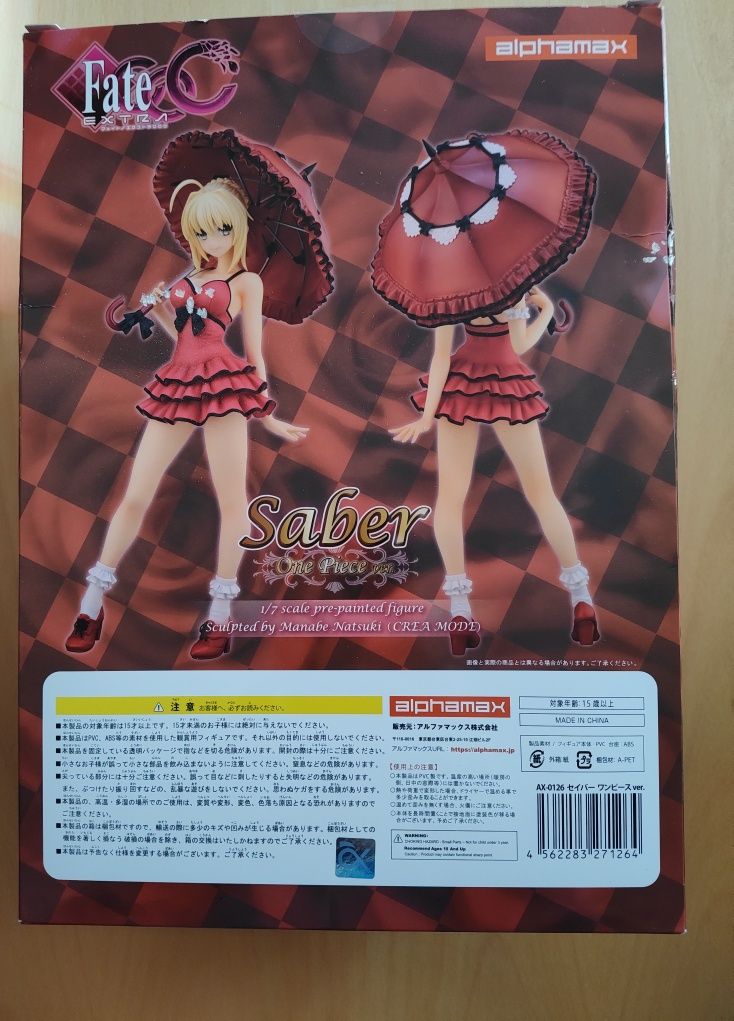 Fate Extra CCC Saber Short Dress Ver. 1/7 Scale Figurka z Japonii