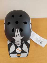 Kask skaterski regulowany czarny Stamp r.M