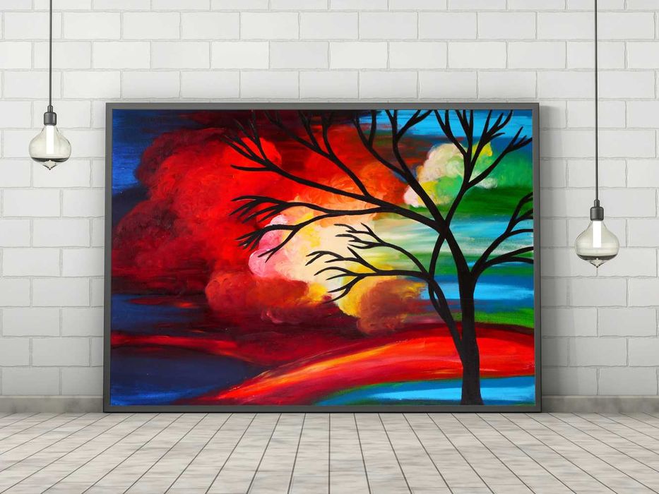 Oddech wiatru, obraz 70x50x2 cm