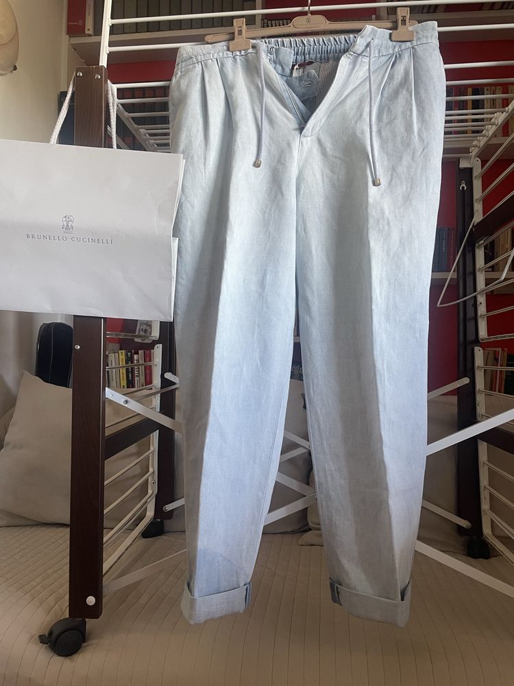 Брюки котоновые Brunello Cucinelli размер 48