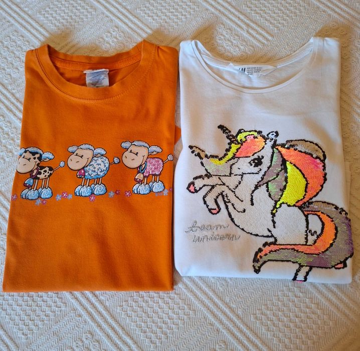 T Shirt Criança JHK e H&M T122/128