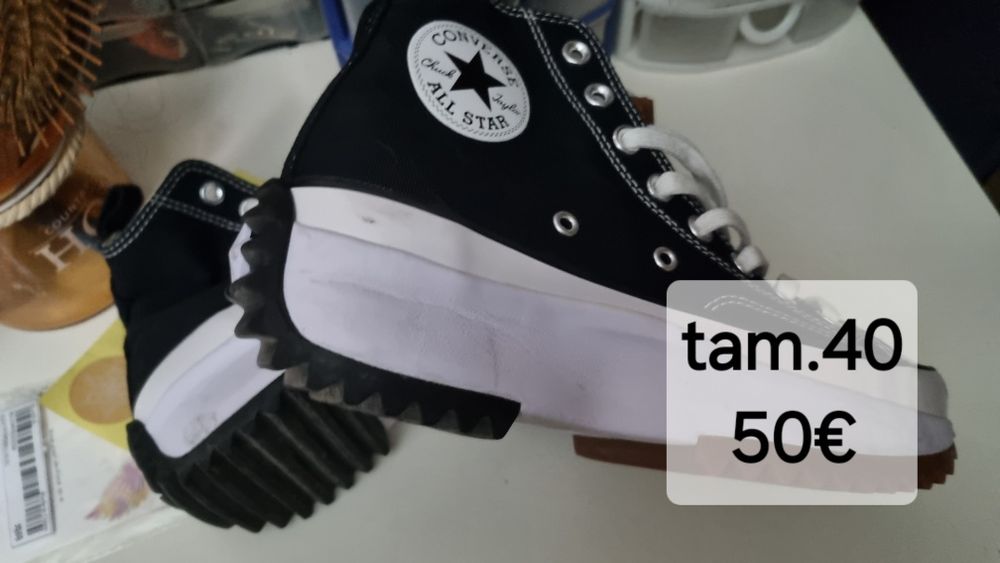 Tenis usados e novos