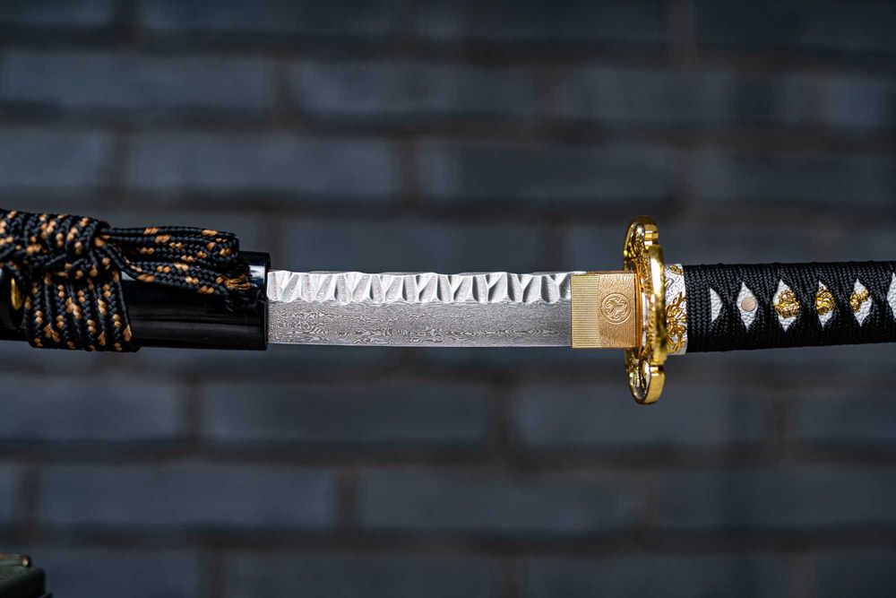 Miecz Samurajski Japońska Katana Stal Damasceńska Handmade Wa-Wa