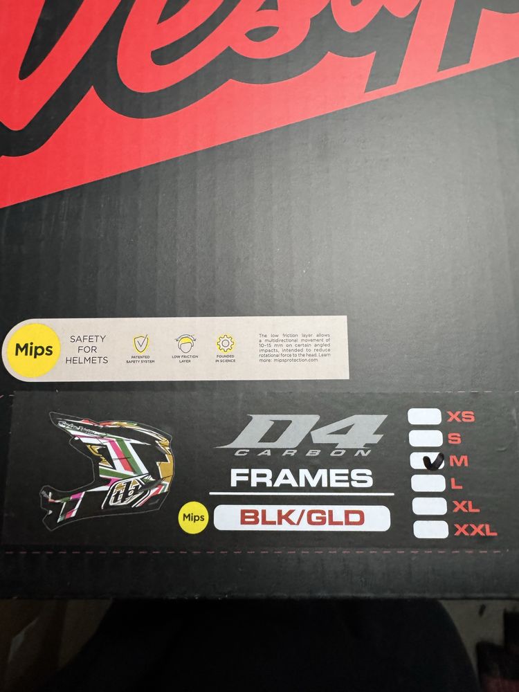 *NOWY* Kask Troy Lee Designs D4 Carbon Frames S lub M lub L XL Mips