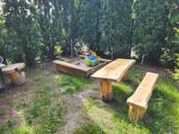 Ławka ława ogrodowa stół piaskownica drewniana
