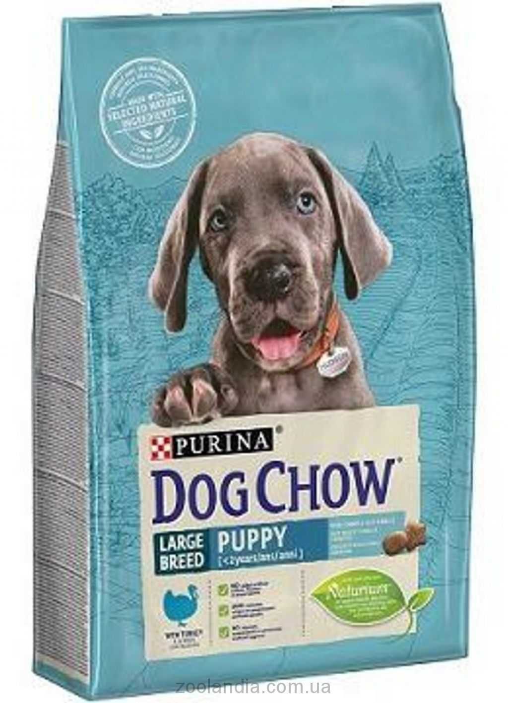 Dog Chow Puppy Large Breed -для щенков крупных пород с индейкой 14кг