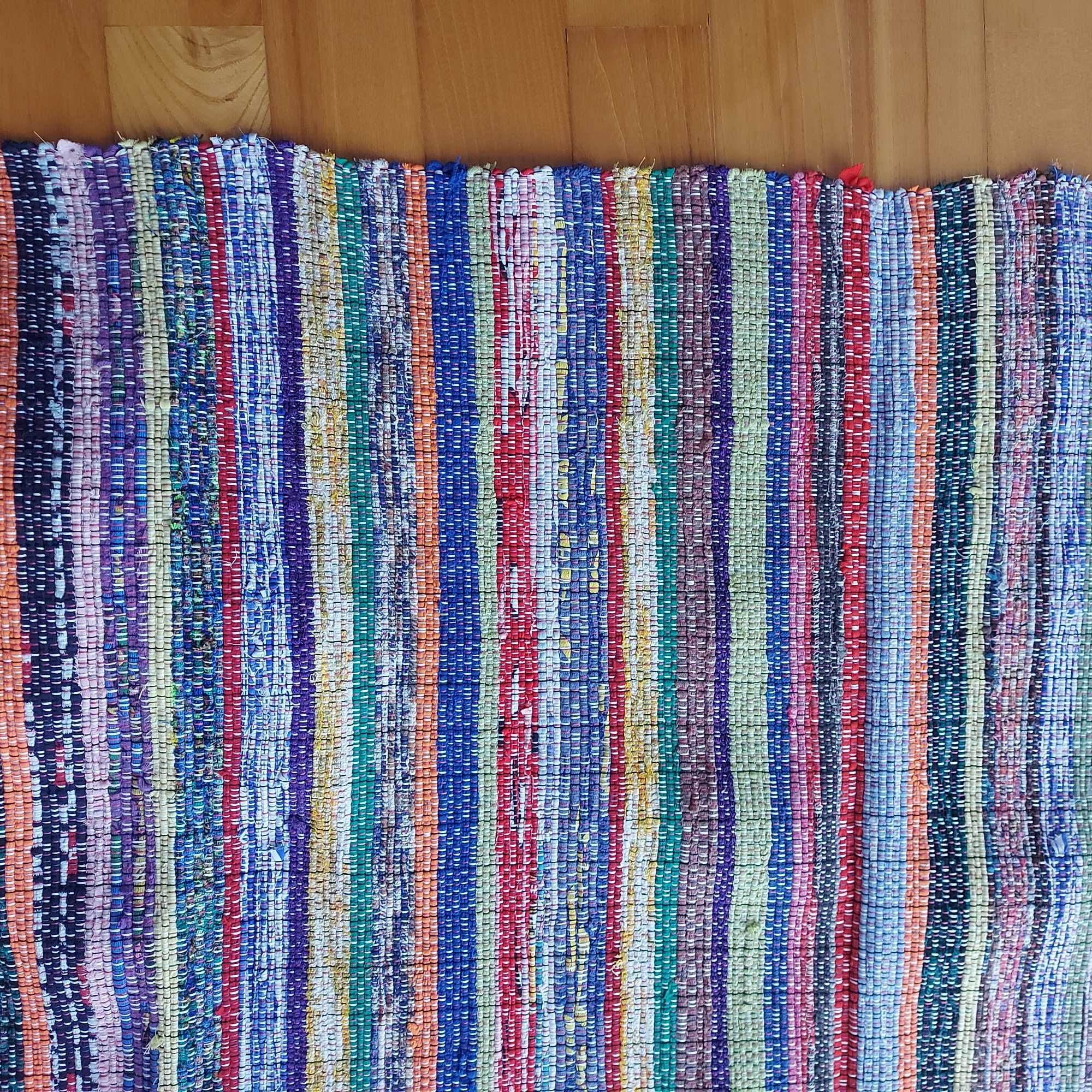 Chodnik wielobarwny tkany na krośnie handmade