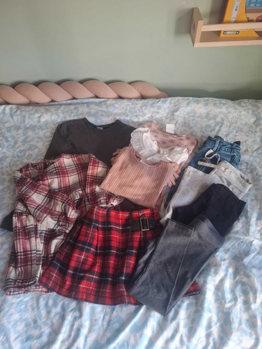 Zestaw ubrań dla dziewczyni jesień zima 98 104