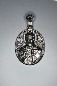 Серебрянная подвеска Святой Николай
