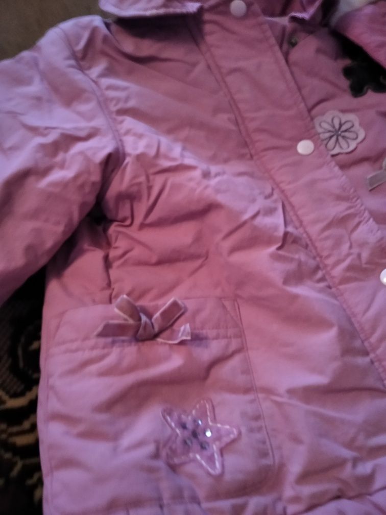Куртка детская, бледно розового цвета