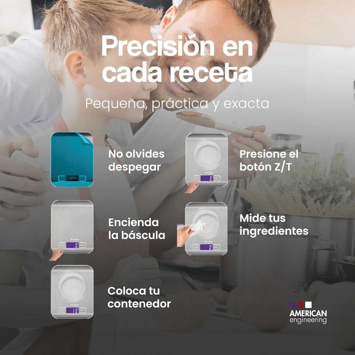 Balança portátil INOX alta precisão 2x AAA incluídas, c/livro receitas