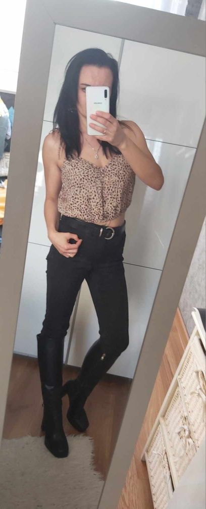 Crop top bluzka na ramiączkach XL 42 Abercrombie&fitch  guziczki