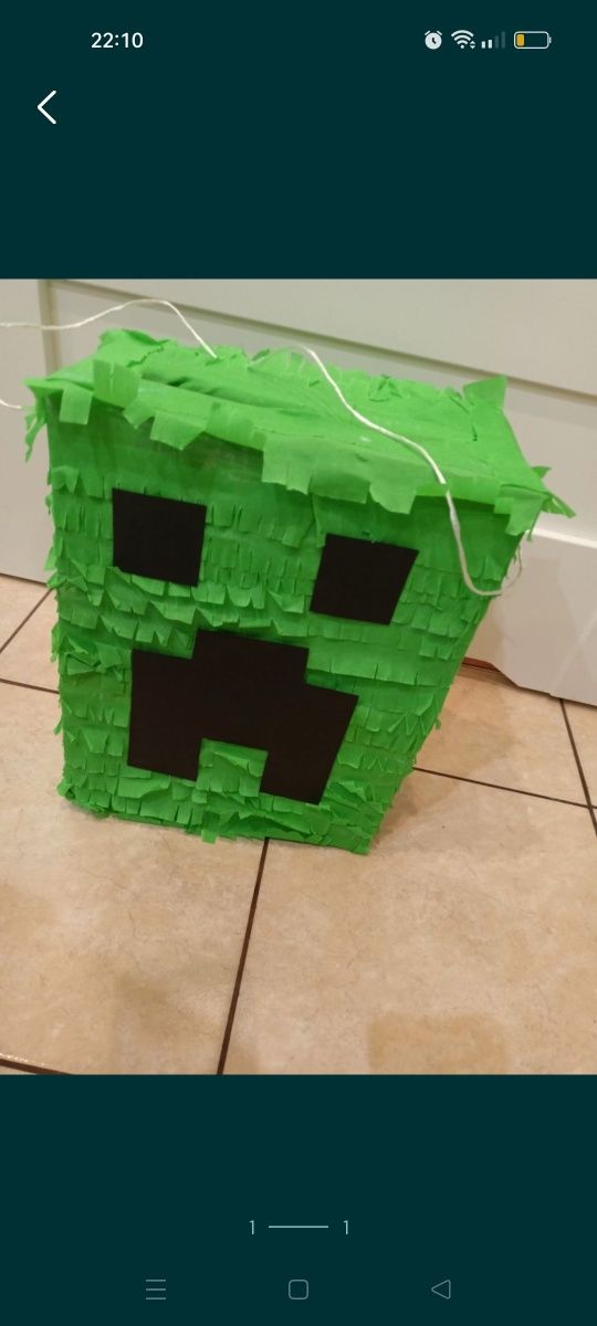 Piniata urodziny creeper Minecraft