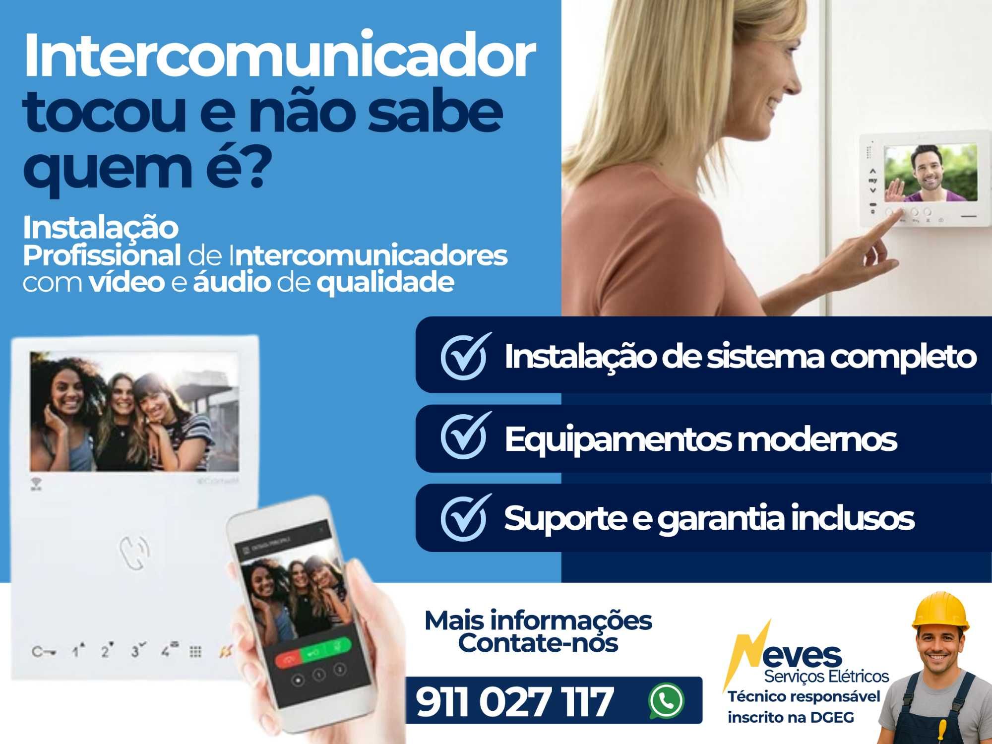 Instalação de Intercomunicadores com Vídeo – Sistema Completo
