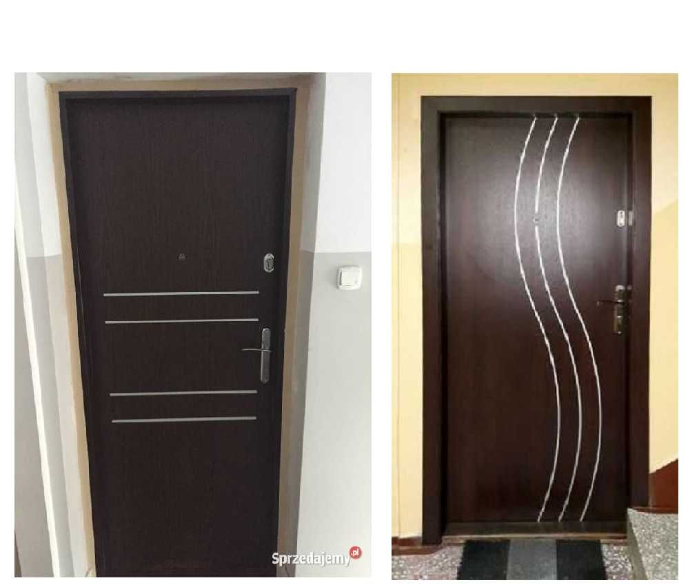 DRZWI Z MONTAŻEM ZEWNĘTRZNE-wejściowe- wewnątrzklatkowe do mieszkania