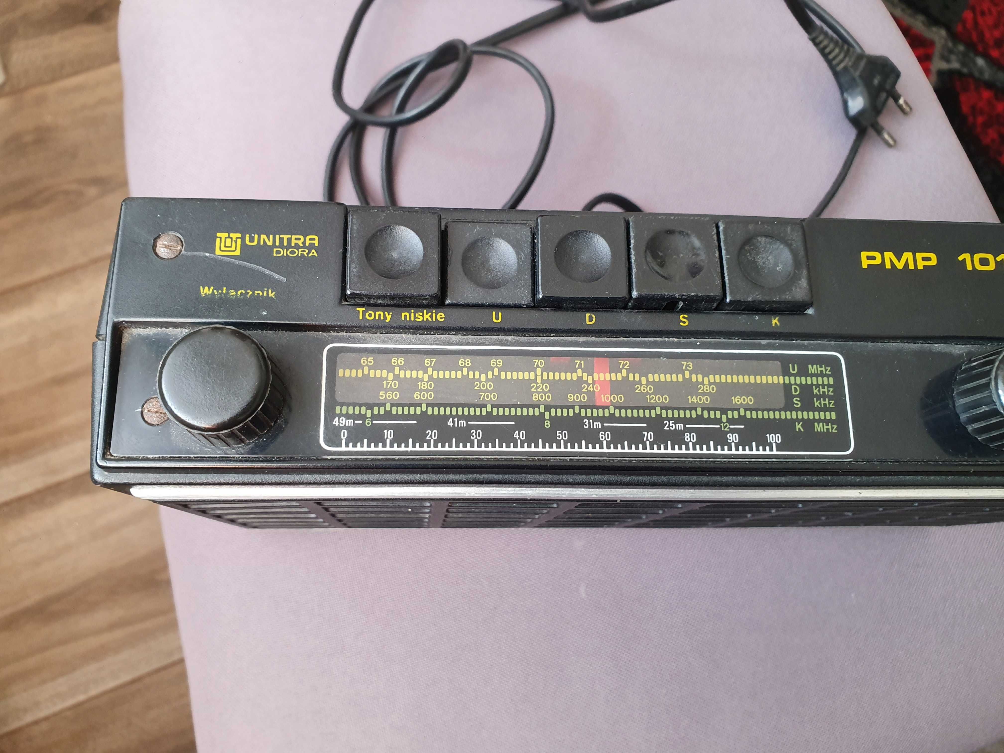Stare zabytkowe radio Unitra PMP 101 przestrojone