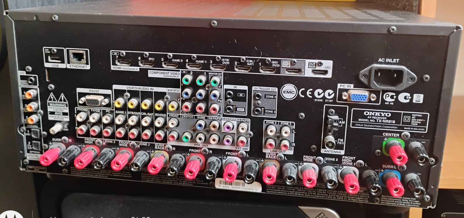 Onkyo Tx-nr 818 amplituner kina domowego