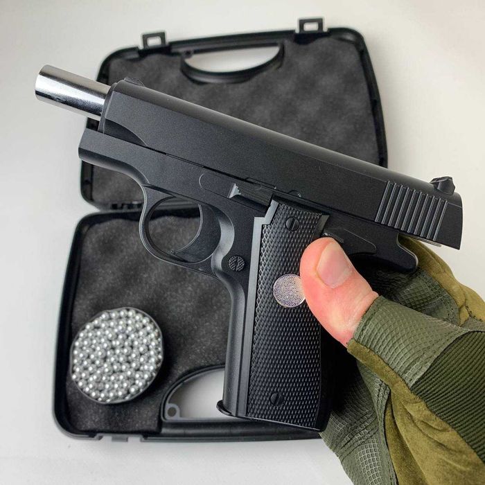 Металевий пістолет Colt на пульках для дітей залізний дитячий Іграшка