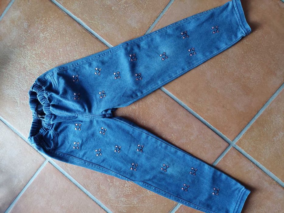 Jeans de menina tamanho 3/4
