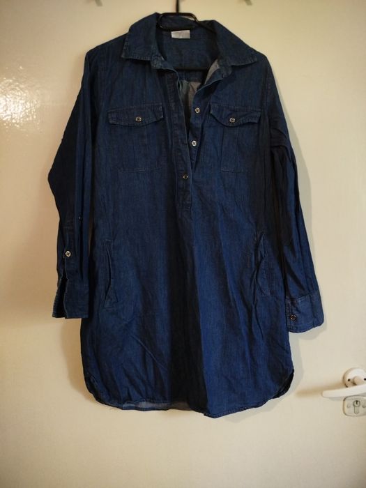 Koszula granatowa typu jeans, rozm. 38