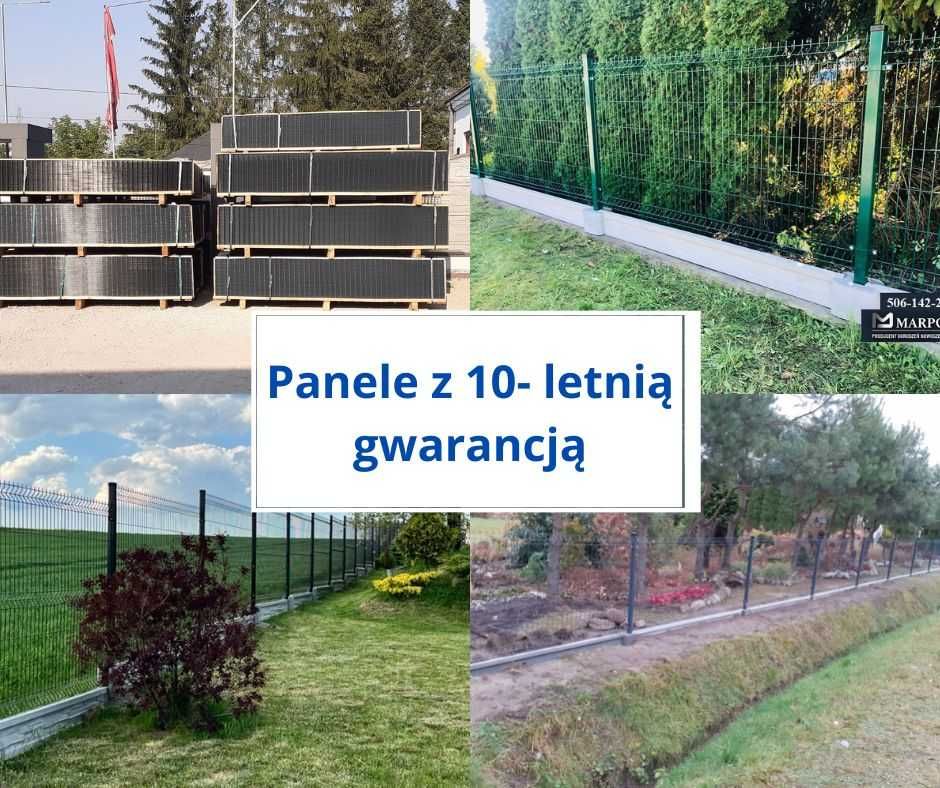 Ogrodzenie panelowe, podmurówka, montaż, brama, furtka aluminium stal