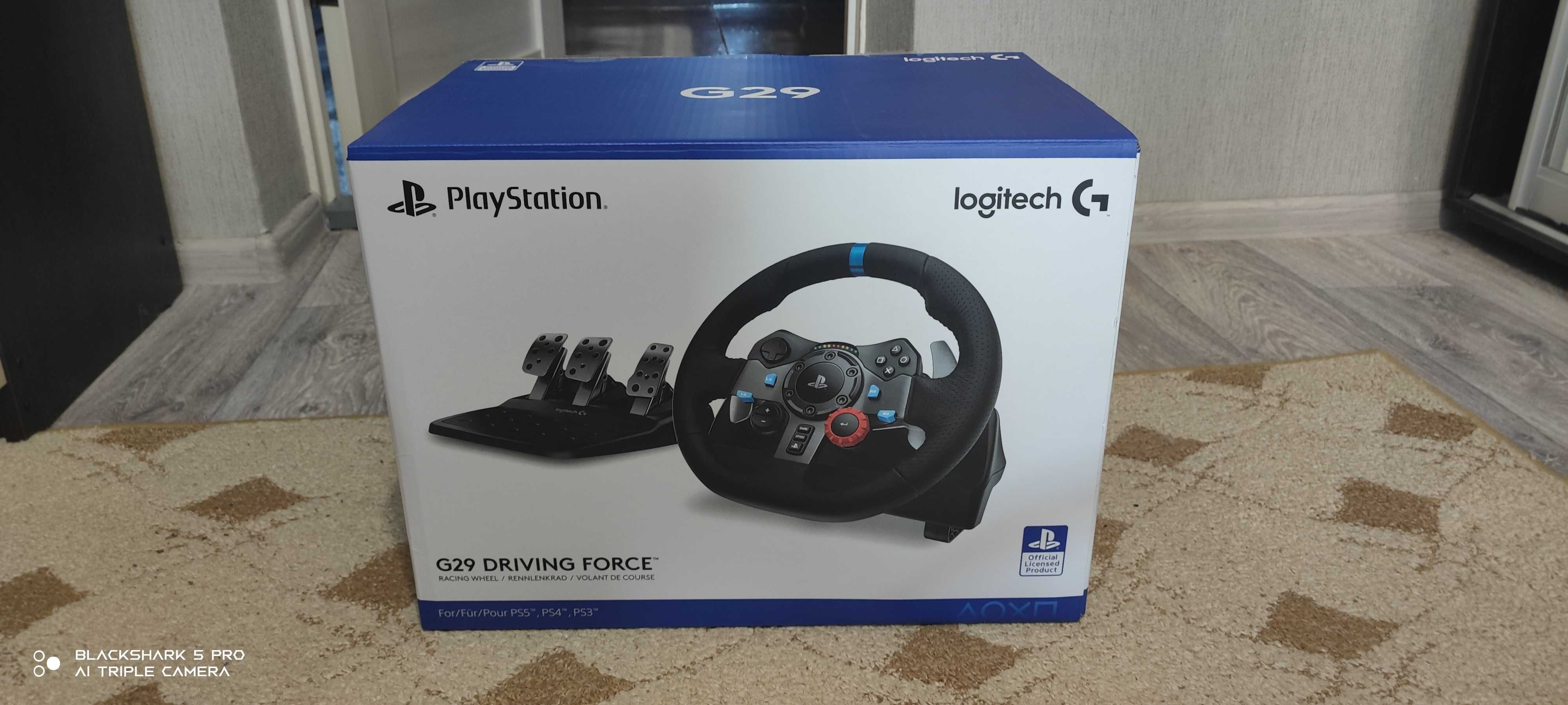 Проводной руль Logitech G29 Driving Force PC/PS3/PS4/PS5 Black
