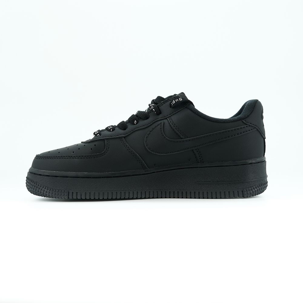 РОЗПРОДАЖ на Кросівки Nike Air Force 1 x Supreme Black + подарунок