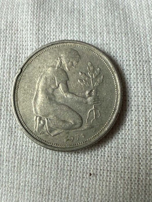 Moneta 50 pfennig 1971