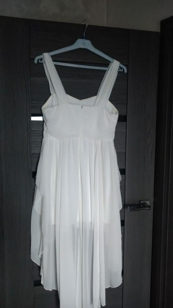 Sukienka biała z kamieniami bonprix roz 40