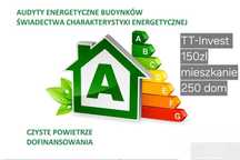 Audyt,świadectwa Charakterystyki,certyfikat,kosztorys,Czyste powietrze