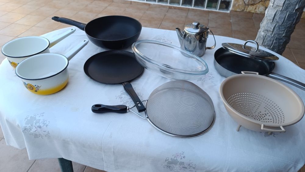 Panelas em inox  em ótimo estado