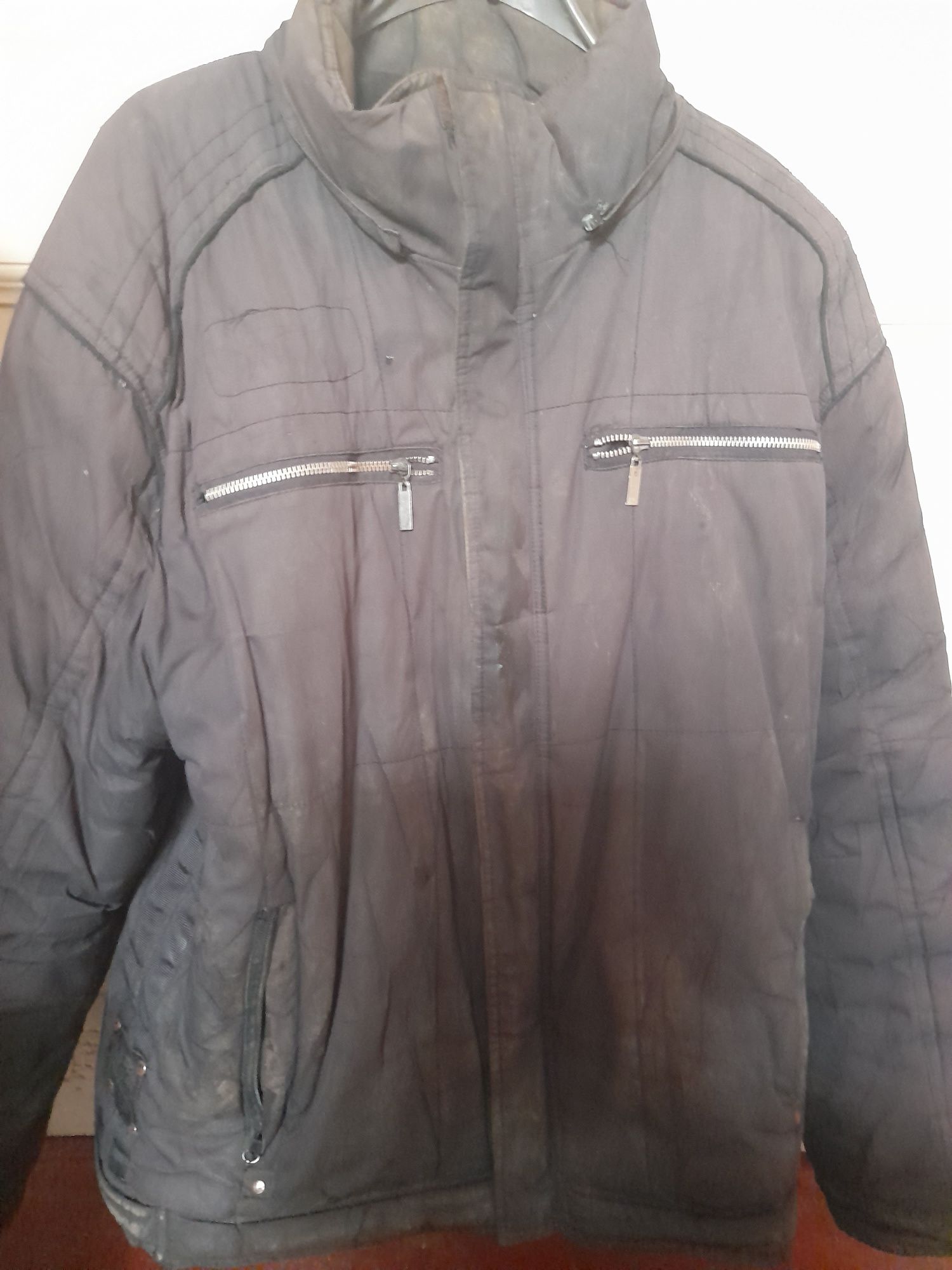 Куртка мужская зимняя чёрная 52 размер