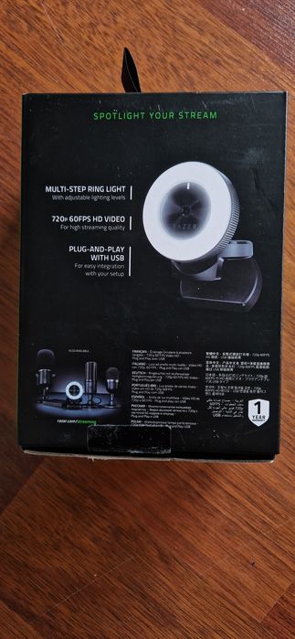 Webcam Razer Kiyo - Para peças, Avariada