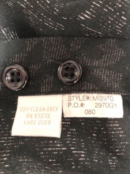 Czarna męska jedwabna świąteczna koszula ze wzorem na wigilie L/XL