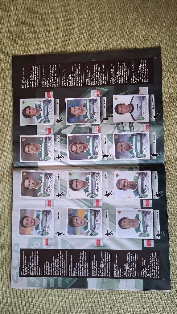 Caderneta de futebol 2003-04 completa