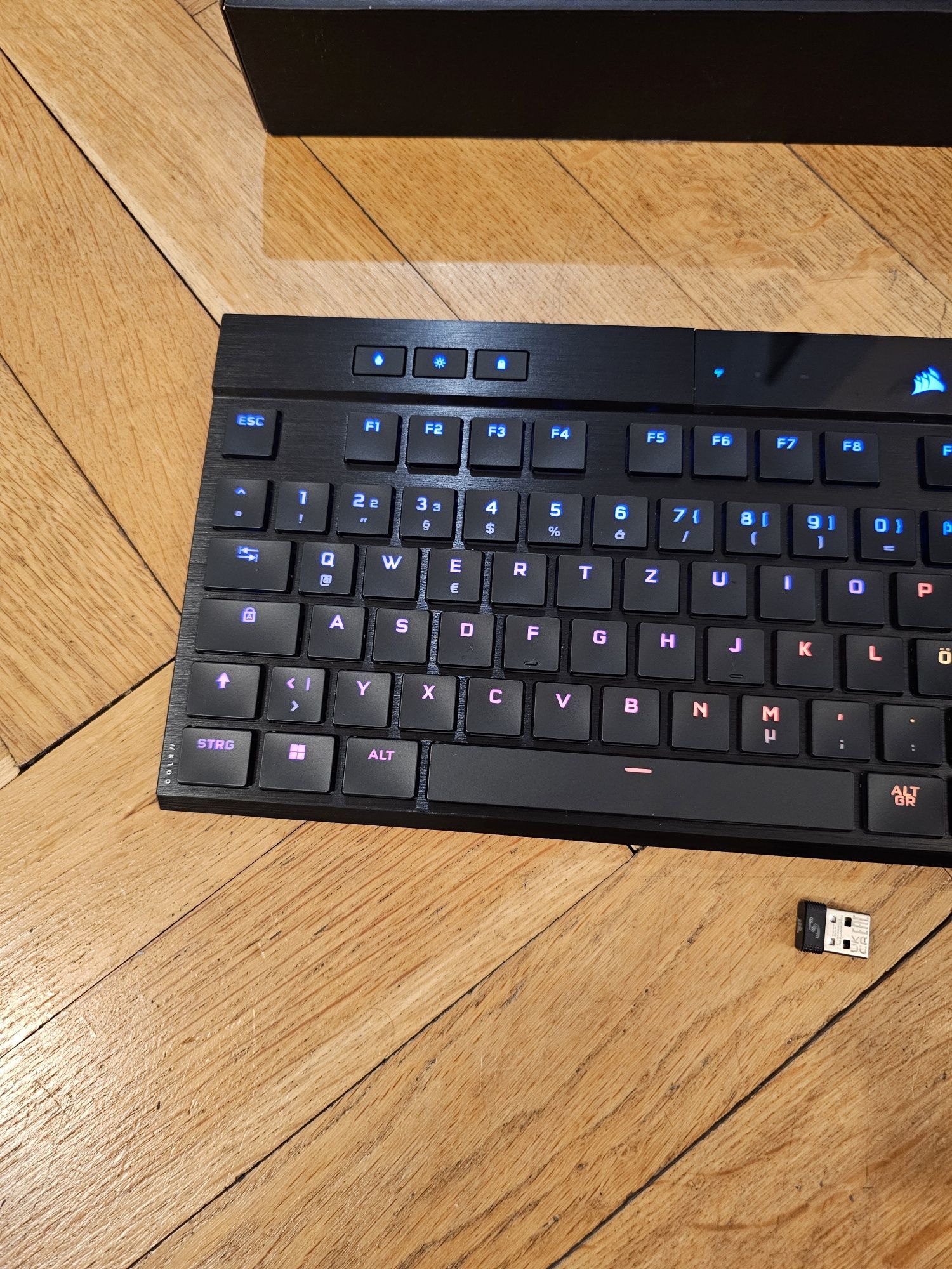 Corsair K100 Air Wireless RGB Cherry MX Ultra Klawiatura mechaniczna