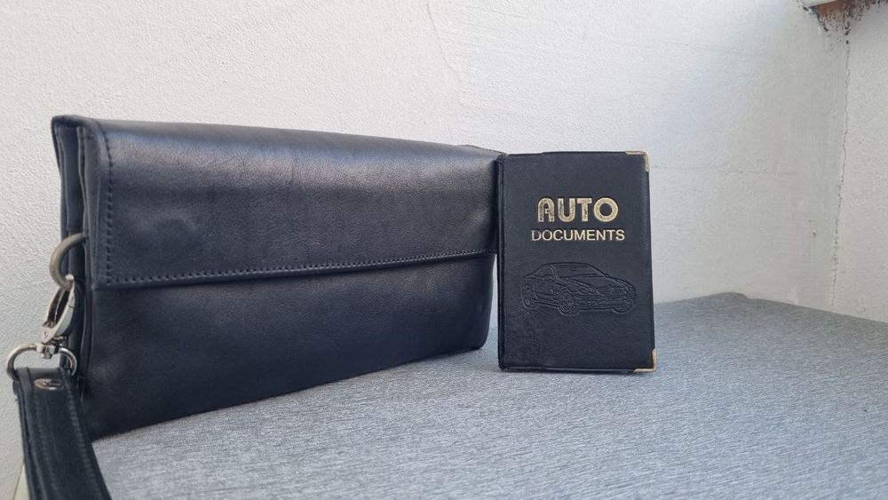 Клатч из натуральной кожи
