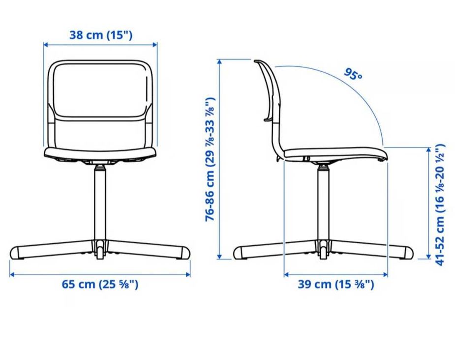 KIT IKEA Secretária MICKE + candeeiro TERTIAL + cadeira SMÄLLEN (IKEA)