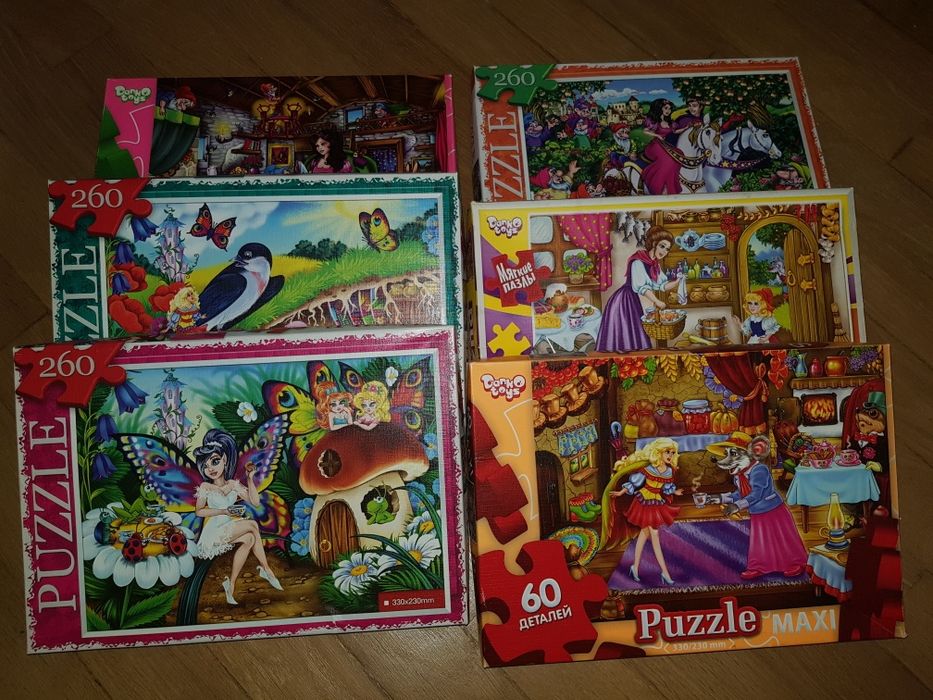 Продам детские пазлы