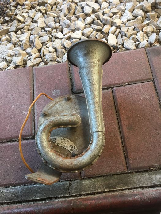 Sygnał dzwiękowy klakson Syrena trąbka warszawa zabytek 12V