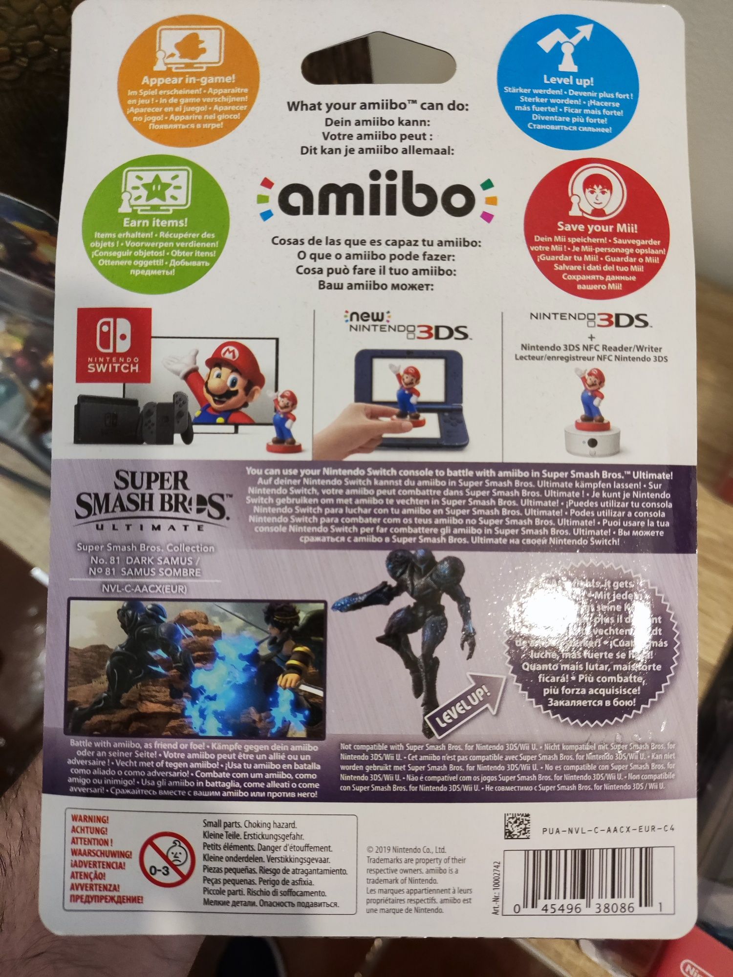 Coleção metroid, amiibos e Return of samus
