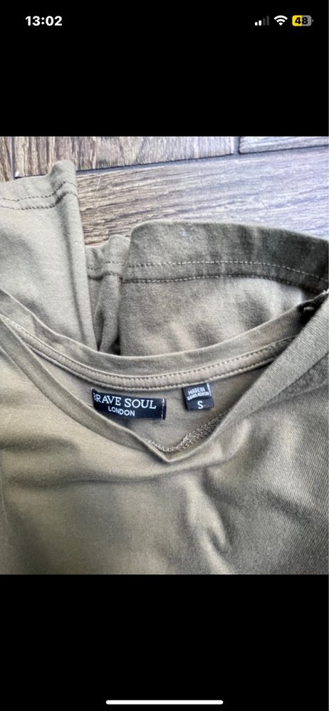 Sukienka bawełniana khaki 36