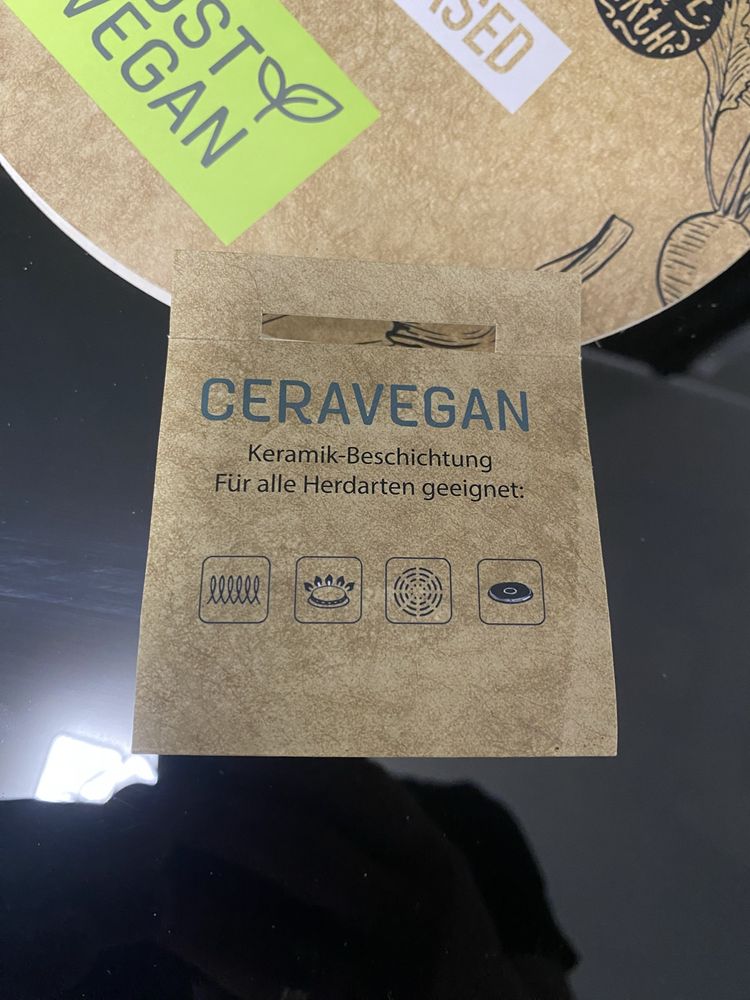 Сковорода кухонна алюмінієва CeraVegan 28 см з Німеччини